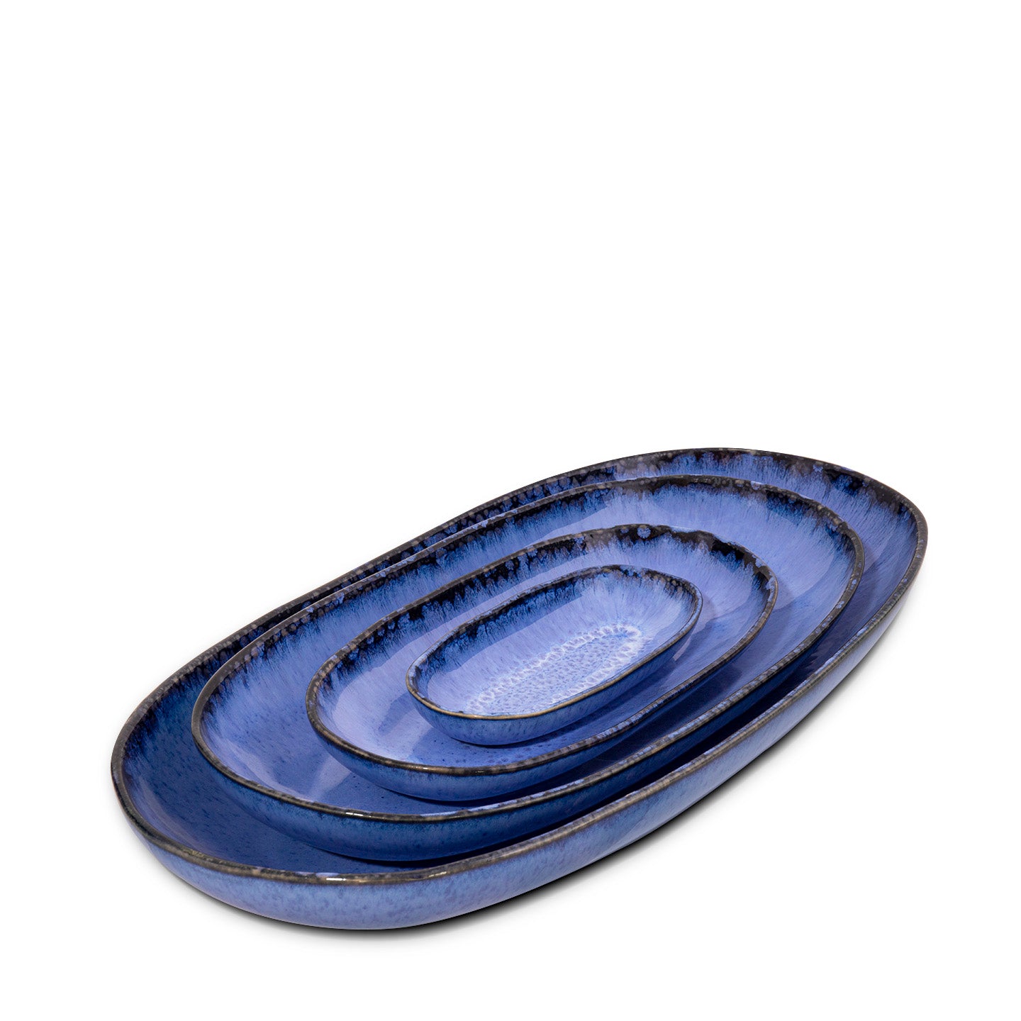 Amazonia blau 4er Servierset