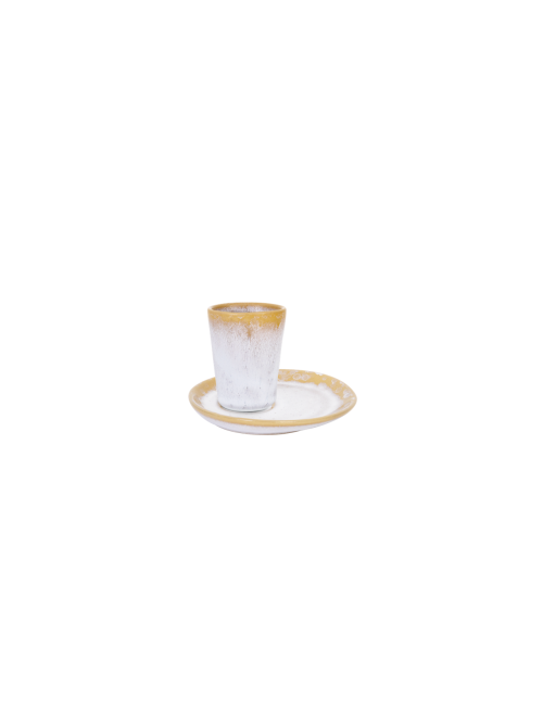 Amazonia Espressotasse weiß mit Unterteller