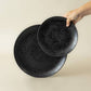 Amazonia Salat Teller  schwarz 4er Set