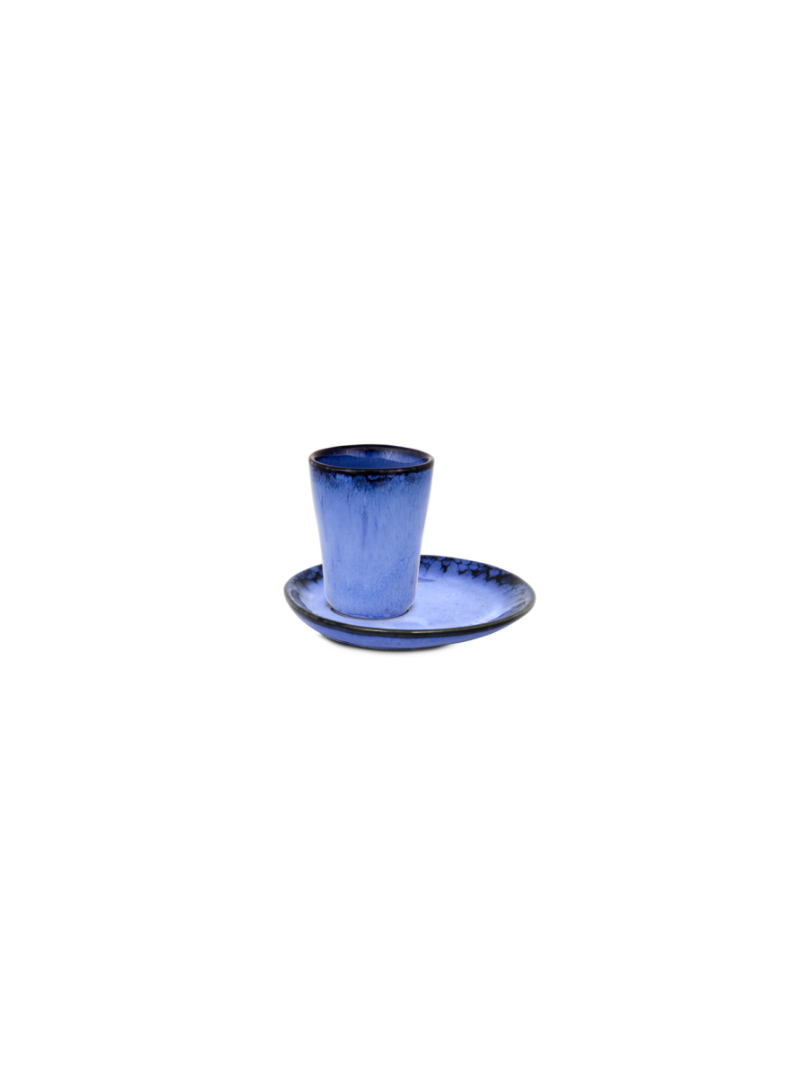 Amazonia Espressotasse blau mit Unterteller