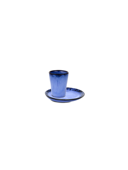 Amazonia Espressotasse blau mit Unterteller