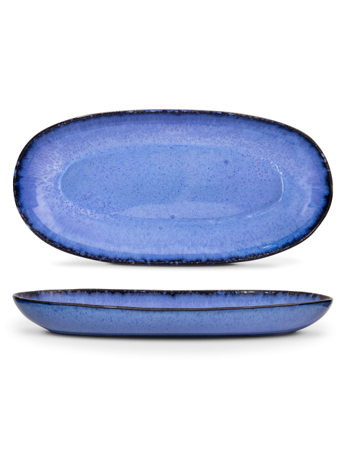 Portugiesische Eleganz: Amazonia Servierplatte Größe - XL - in blau