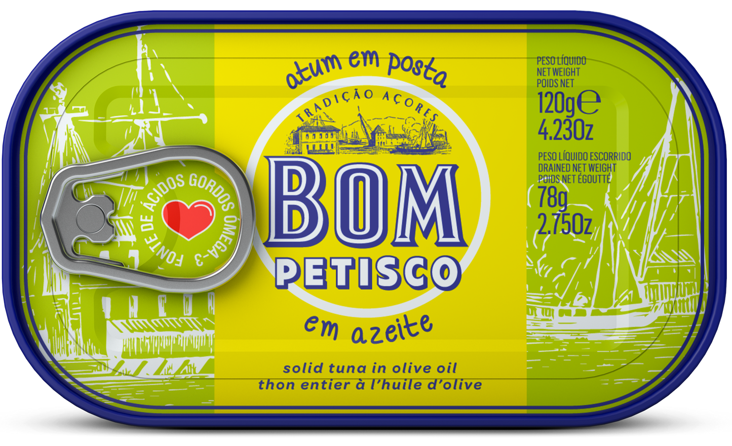 Bom Petisco Thunfisch in Olivenöl 120g