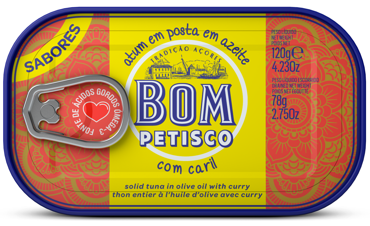 Bom Petisco Thunfisch in Curry 120g