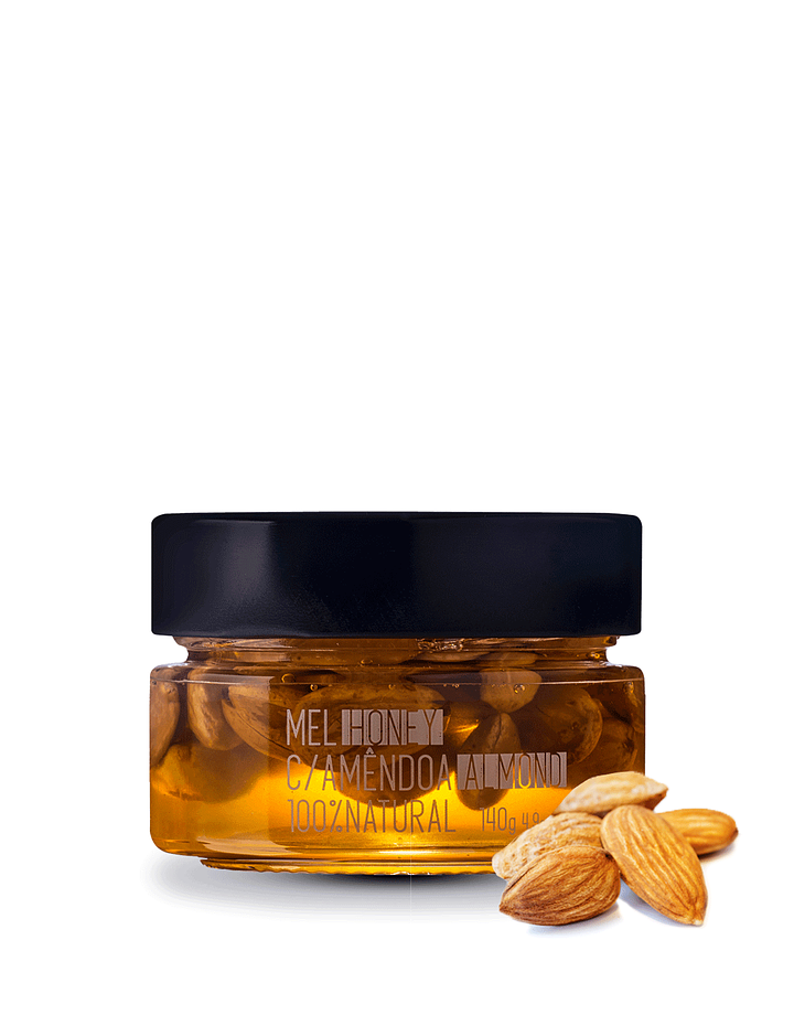 Honig mit portugiesischen Mandeln 140g  - Melmequer