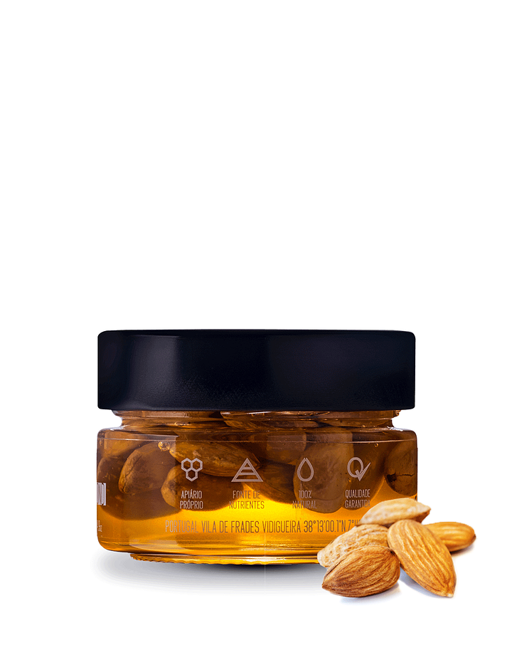 Honig mit portugiesischen Mandeln 140g  - Melmequer